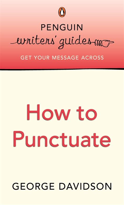 Penguin writers guides how to punctuate by george davidson. - Extrusion coating a process manual b h gregory.