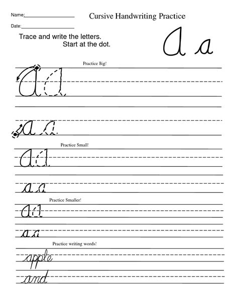 Penmanship Practice Worksheets - K12 Workbook