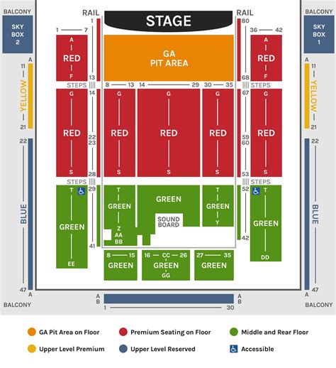 Penn's Peak Seating Chart