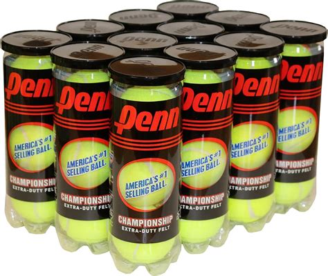 Penn Championship Extra Duty Tennis Balls - 12 Can Pack