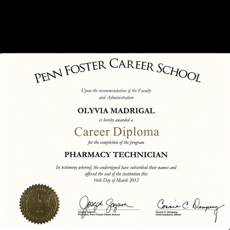 Penn Foster Pharmacy Tech diploma, is it worth getting? - Reddit