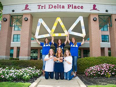Epsilon Omicron chapter. Tri Delta is an assembly of women with shared values where you can be yourself and belong to something bigger. We are brave, bold and kind. We are passionate about serving others, committed to becoming the best version of ourselves and dedicated to helping women live, learn and lead – with Purpose – for a …