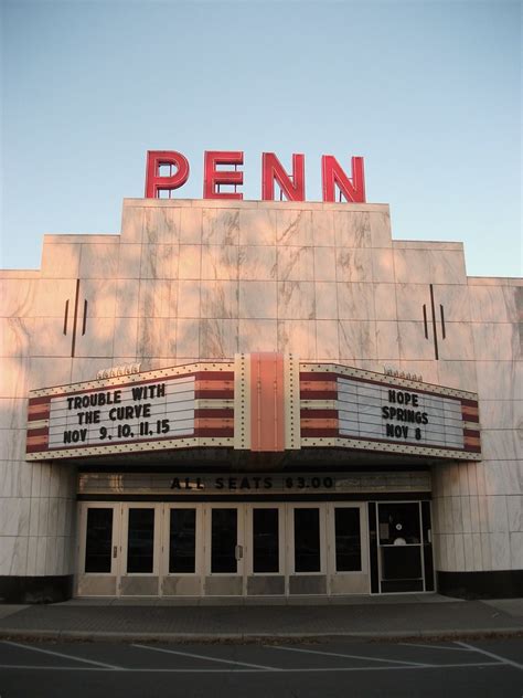 Penn theater. The Penn Theatre shows second-run and independent films, as well as entertainment acts and private functions. How to get to the Penn Theatre Located at 760 Penniman Avenue, the Penn Theatre is the focal point of Plymouth's town square. From Detroit, take I-96W for 30 minutes. From Ann Arbor, it's a 20 minute drive on M-14E. 