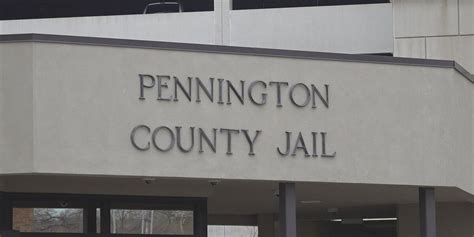 Pennington county jail inmate list. Inmate # 4114178. Booking Date. 4/26/2024 5:07:00 PM. Race. American Indian or Alaska Native. Gender. Male. ... 24-11-47 - Unauthorized Articles in Jail Weapons(F2) - Original Charge ... Pennington County Sheriff's Office. Court: 5/23/2024 3:30:00 PM 