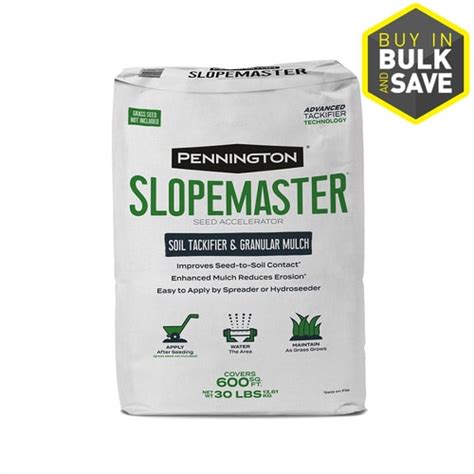 By providing sustainable vegetation solutions, Pennington Seed has become a trusted partner in the Reclamation Industry. 21 products found. ... Slopemaster is a seed mixture specifically designed for erosion control where rapid establishment is a necessity with little follow up maintenance.. 