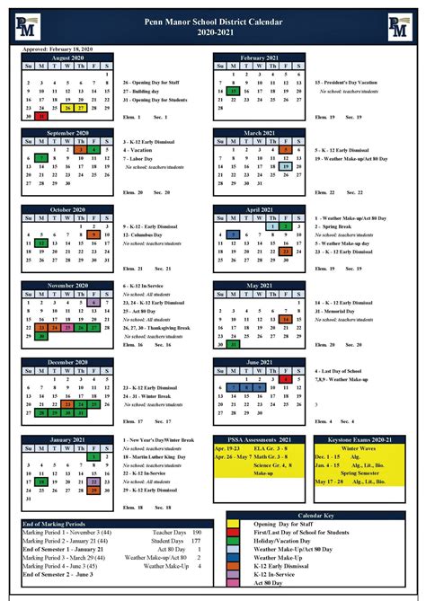 Penns Valley Calendar