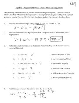 Pennsylvania Algebra I Keystone Exam: Test Prep & Practice