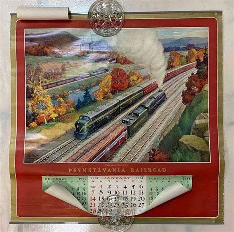 Pennsylvania Railroad PRR Playing Cards w Calendar