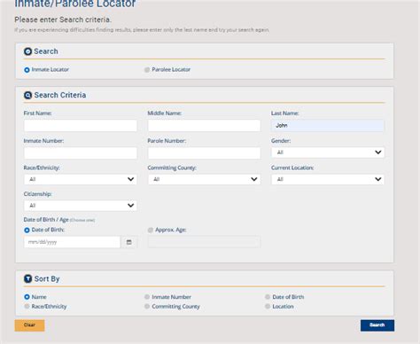 Pennsylvania department of corrections inmate locator.  The second sectio...
