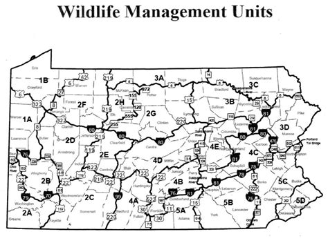 Mar 21, 2015 · [ 58 PA. CODE CH. 139 ] Seasons and Bag Limits; Wildlife Management Units [45 Pa.B. 1381] [Saturday, March 21, 2015] To effectively manage the wildlife resources of this Commonwealth, the Game Commission (Commission), at its January 27, 2015, meeting proposed to amend § 139.17 (relating to wildlife management units) to expand Wildlife Management Unit (WMU) 5D north and west into WMU 5C to ... . 