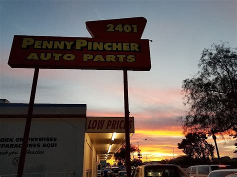 Penny pincher auto parts west van buren street phoenix az. Penny Pincher Auto Parts; Penny Pincher Auto Parts. Write a Review 602-254-6526. OPEN NOW - Closes at 8:00pm. 21 Reviews. 2401 W Van Buren St, Phoenix, AZ 85009. Website Email. ... 2401 W Van Buren St, Phoenix, AZ 85009. Get Directions. Hours. OPEN NOW. Today: 8:00 am - 8:00 pm. Payment Options. Photos & Videos (1) Add a Photo. 