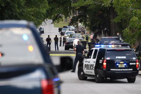 0:48. One person was wounded in a shooting in downtown Pensacola early Sunday morning, according to the Pensacola Police Department. At approximately 3:49 a.m., Pensacola police received multiple .... 