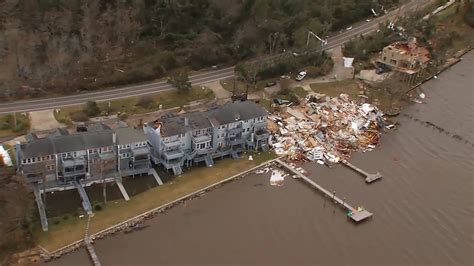 The National Weather Service in Mobile confirmed Pensacola's tornado was roughly 8.87 miles long and 450 yards wide.. 