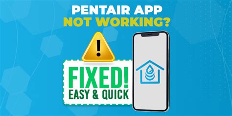 Pentair app not working. Make sure your Wi-Fi is working properly and your device is connected to it. Try resetting your Wi-Fi router and then attempt to reconnect to the app. ... Another common mistake is not checking the compatibility of your spa heater with the Pentair App. Not all spa heaters are compatible, so it's important to check before you begin the ... 