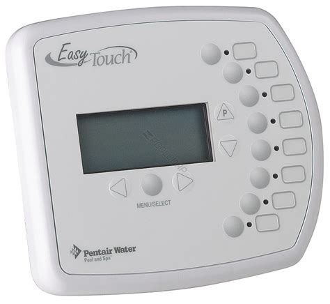 Pentair easytouch indoor control panel manual. Control Systems Pentair EASYTOUCH 8 User Manual. For pool and spa (76 pages) ... Indoor control panel (16 pages) Control Systems Pentair EASYTOUCH PL4 Installation Manual. ... Page 22 ® SETTING UP REMOTE TO EASYTOUCH CONTROL SYSTEM From the EasyTouch control panel menu, you can specify any SpaCommand ® Spa … 