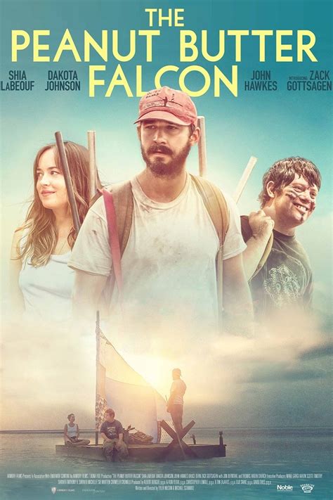 Shia LeBeouf, Zack Gottsagen, and Dakota Johnson star in the charming indie “The Peanut Butter Falcon”. In helping a fellow man on the lam, Shia LeBeouf’s criminal character Tyler preaches to his runaway tag-along Zak, played by newcomer Zack Gottsagen, that everyone should “have a good story to tell when you die.”.. 