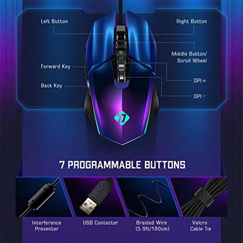 PeohZarr G03 Wired RGB Gaming Mouse eBay