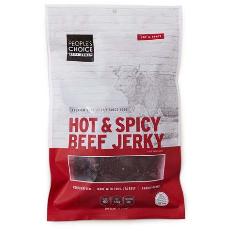 People's choice beef jerky. People's Choice Old Fashioned Original Beef Jerky, 2.5-oz. 9 reviews. $6.75 $6.99. $6.08 Member Pricing ℹ️. Add to cart. A family jerky recipe that hasn't changed … 