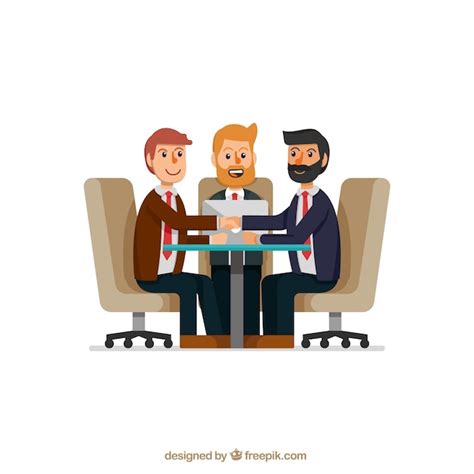 People A Meeting PSD - Freepik