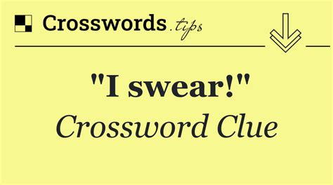 People Swear By It - Crossword Clue Answers - Crossword Solver