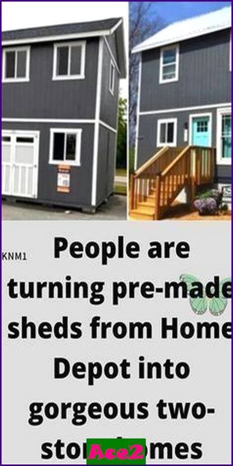 People are turning pre-made sheds from Home Depot into …