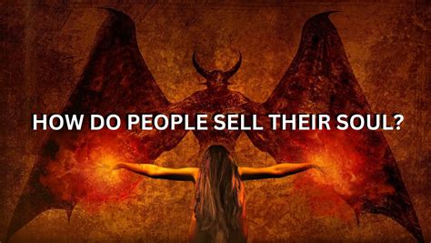 People selling their souls. 