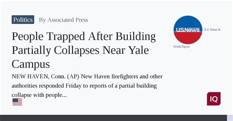 People trapped after building partially collapses near Yale campus