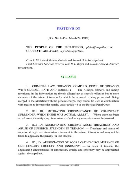 People v. Adlawan PDF Treason Murder - Scribd