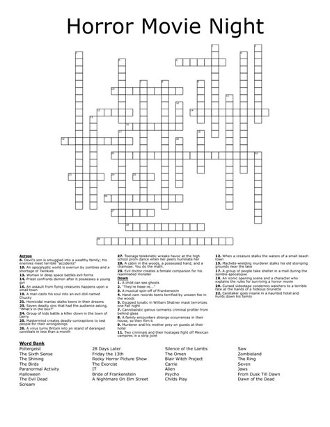 Nov 2, 2023 · Search Clue: When facing difficulties with puzzles or our website in general, feel free to drop us a message at the contact page. We have 1 Answer for crossword clue Plot Lines For Many Early Marvel Films of NYT Crossword. The most recent answer we for this clue is 13 letters long and it is Originstories. . 