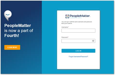 Peoplematter com login. Peoplematter Fourth's acquisition of the PeopleMatter product How do I clear my browsing data (cache & cookies) ? What domains & IP's do I need to whitelist if my company uses … 