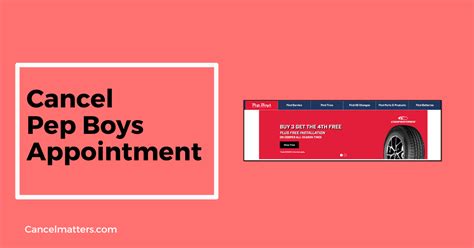 Pepboys cancel appointment. Subscription services have become increasingly popular in recent years, offering consumers a convenient way to access a variety of products and services on a recurring basis. One of the primary reasons why people cancel subscription service... 