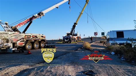 Pepes towing. Towing services in Los Angeles. See our recent light duty, super duty & super heavy duty tows as well as our most recent recovery videos in this gallery. 