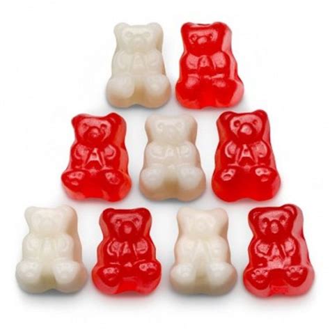 Peppermint Gummi Polar Bear Cubs - Red & White