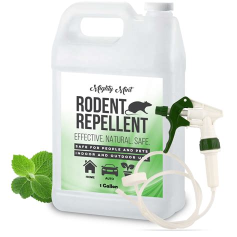 Peppermint oil for rodents. It is safe to use around dogs, cats, and people when used as directed. It works great both indoors and outdoors. This formula is made with concentrated Northwest peppermint essential oil - a proven effective natural deterrent for mice and other rodents. The secret to Mighty Mint is the incredible repellent power of peppermint oil. 