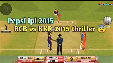 Pepsi IPL 2015: RCB win thriller against SRH - YouTube