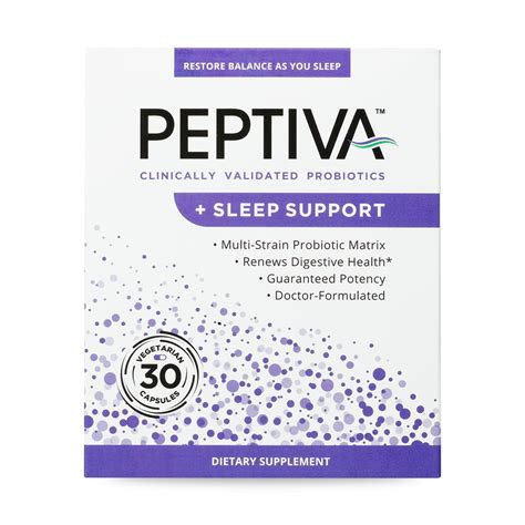 Peptiva Probiotic and Sleep Support 30 Count and Peptiva …