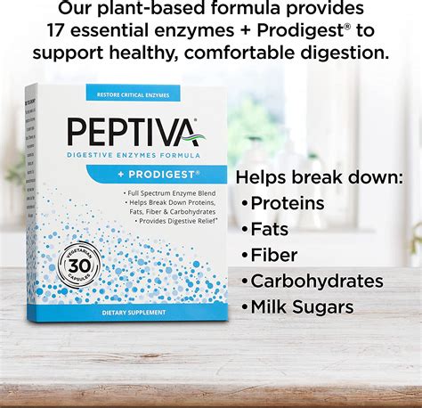Peptiva® Vegetarian Digestive Enzymes + Prodigest®: 