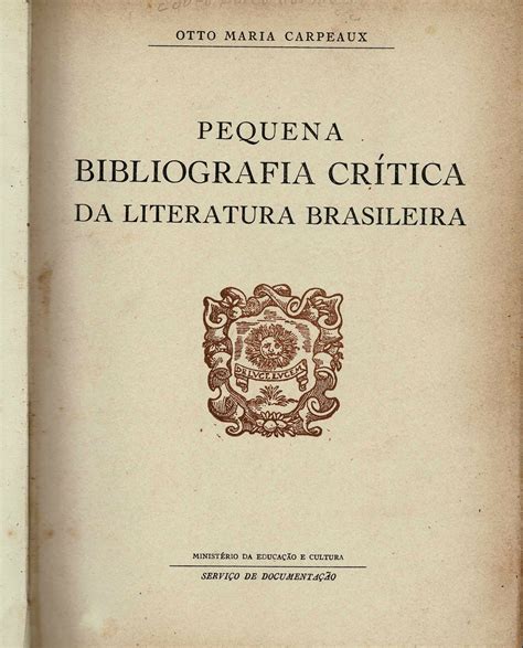 Pequena bibliografia crítica da literatura brasileira. - Einführung in die epigenetik introducing epigenetics a graphic guide.