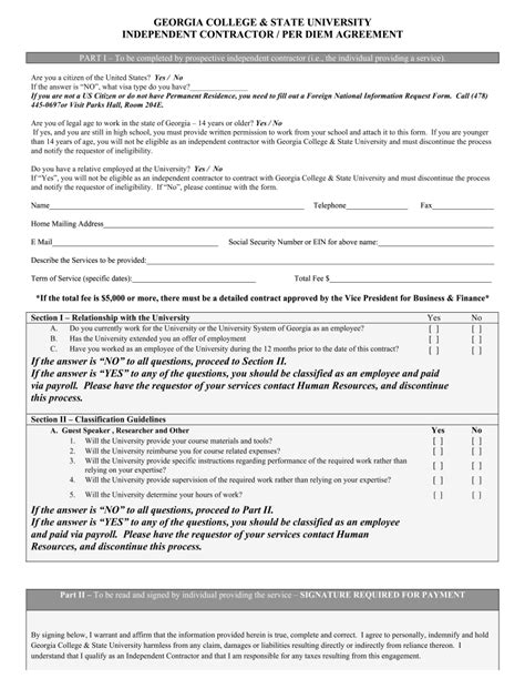 Per Diem Employment Agreement Template Form the Form in Seconds Fill