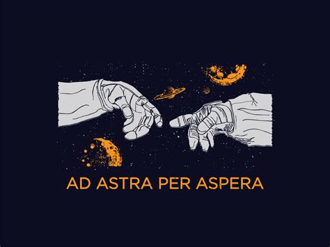Per aspera ad astra. Ad astra per aspera is a Latin phrase meaning "to the stars through hardships". It is the motto of Kansas and appears in the dictionary of Merriam … 