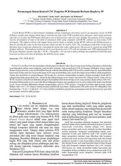 Perancangan Sistem Kontrol CNC Pengebor PCB Otomatis …