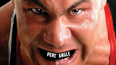 Perc angle. Kurt Angle - Moonsault of the Cage onto Mr. Anderson at LockDown 2010. 