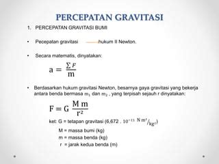 Percepatan Gravitasi - SlideShare