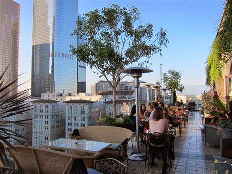 Perch dtla. Perch Downtown LA is situated on a balcony high in the sky in the Downtown Los Angeles. Watch the stars come out while listening to the amazing and talented Jessie Payo. Her heartfelt vocals floating over DTLA is a great treat. The skyline is spectacular, too. 