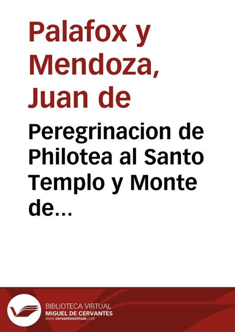 Peregrinacion de philotea al santo templo y monte de la cruz. - Spanish adelante uno lab manual answer key.