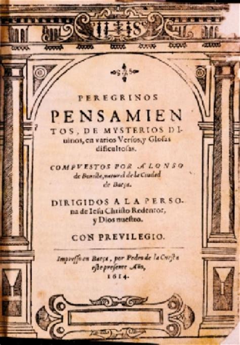 Peregrinos pensamientos de misterios divinos (1614) ; otros poemas (1615 1617). - Lehren und lernen im umfeld neuer technologien.