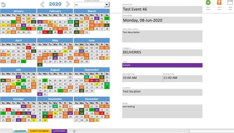 Perfect Dynamic Calendar In Excel Four Quadrant Graph Template