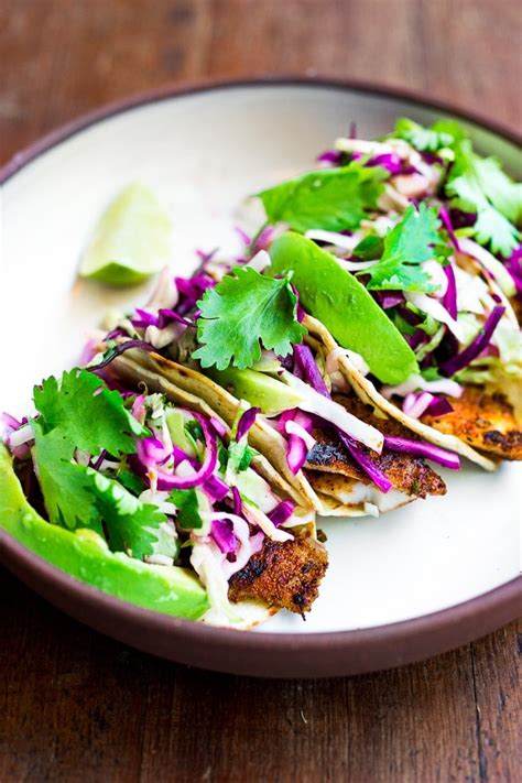 Perfect Fish Tacos with Cilantro Lime Slaw Feasting …