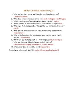 Perfect Maths Ocr Data Sheet Bill Nye Chemical Reactions Worksheet Answers