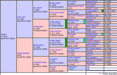 Perfect Note Horse Pedigree